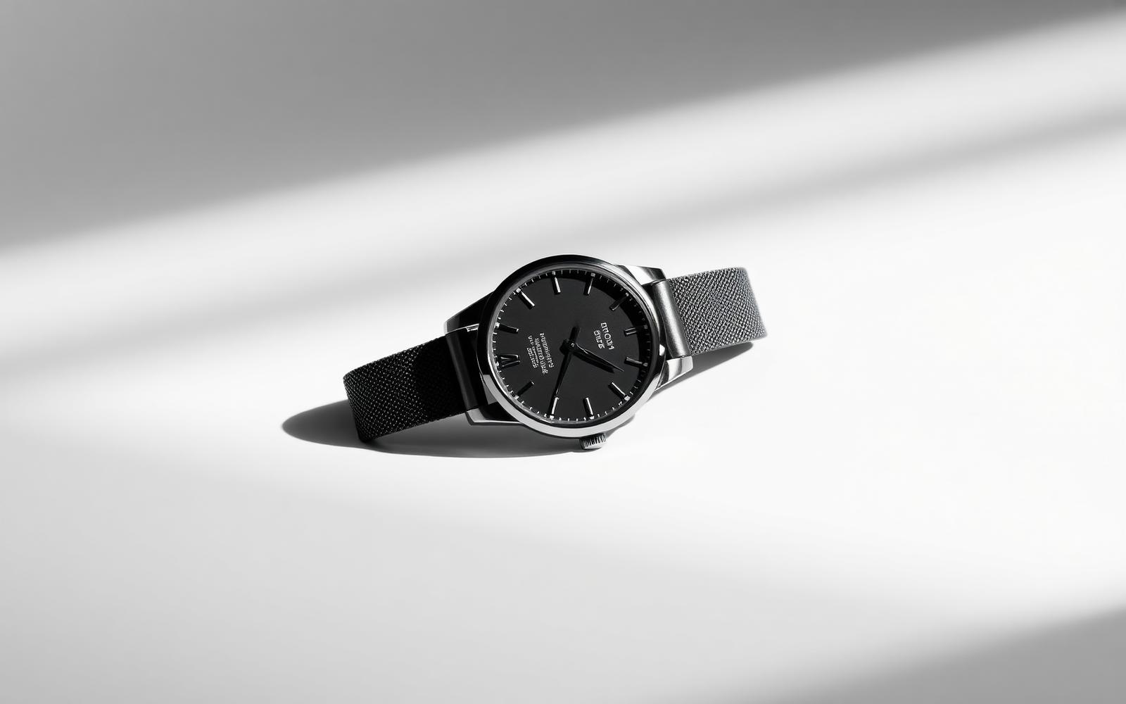 Wristwatch product photograph
